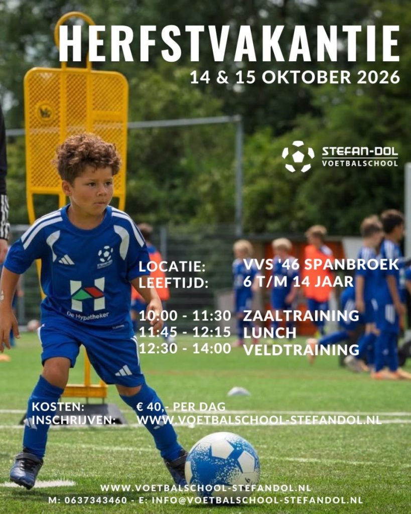 Voetbaldagen tijdens de herfstvakantie in Spanbroek