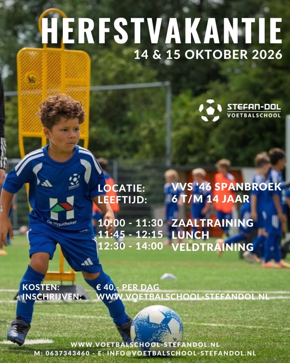 Voetbaldagen tijdens de herfstvakantie in Spanbroek
